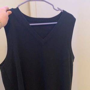 Black sweater vest